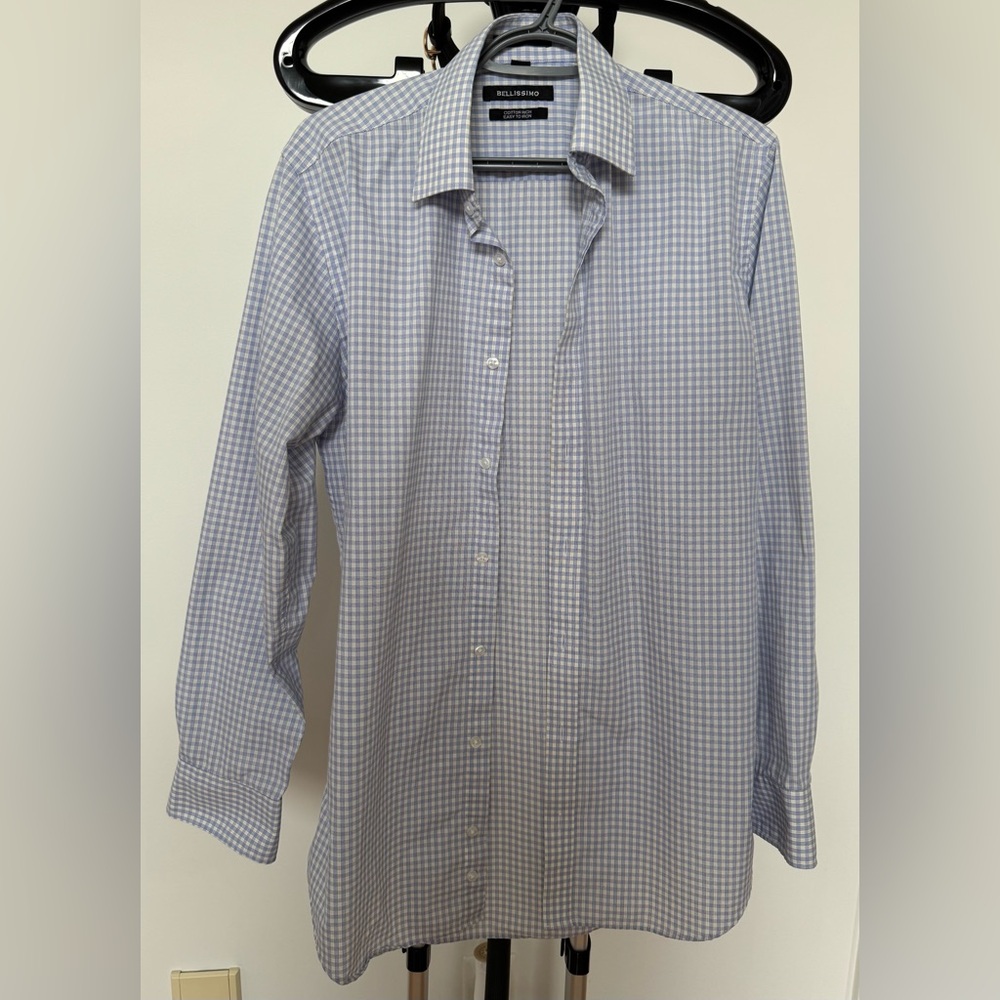 Men's Blue Checkered Shirt